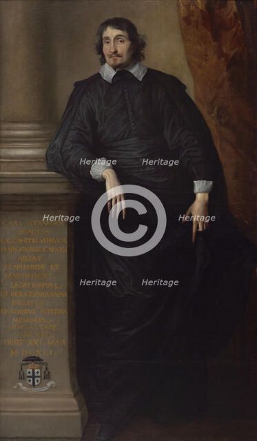 Cesare Alessandro Scaglia di Verrua, Abbé of Staffarda and Mandanici, c1630s. Creator: Anthony van Dyck.