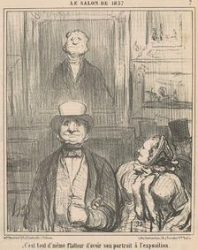 C'est tout d'même flatteur d'avoir ..., 19th century. Creator: Honore Daumier