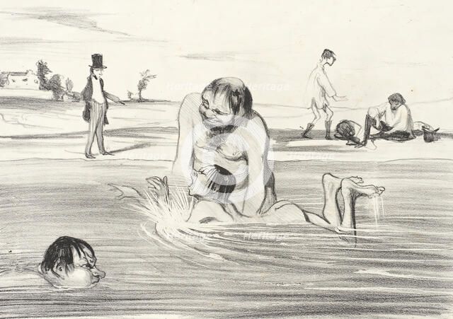 C'est un petit diable un vrai Dauphin..., 1839. Creator: Honore Daumier.