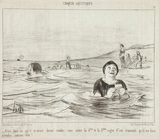 C'est bien ici qu'il m'avait..., 1853. Creator: Honore Daumier