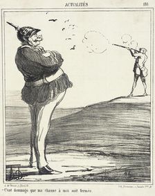C'est dommage que ma chasse à moi soit fermée, 1867. Creator: Honore Daumier