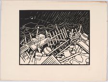 C'est la guerre (It's the war), 1915-1916. Creator: Vallotton, Felix Edouard (1865-1925)