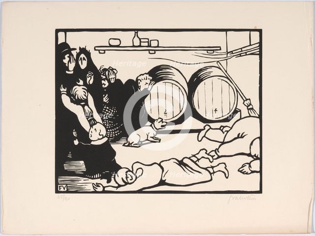 C'est la guerre (It's the war), 1915-1916. Creator: Vallotton, Felix Edouard (1865-1925).