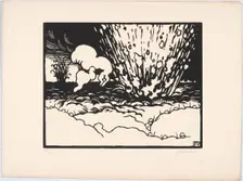 C'est la guerre (It's the war), 1915-1916. Creator: Vallotton, Felix Edouard (1865-1925)