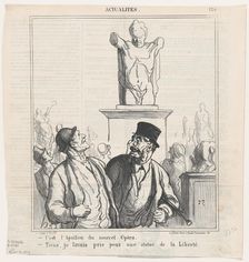 C'est l'Apollon du nouvel Opéra, 1870. Creator: Honore Daumier