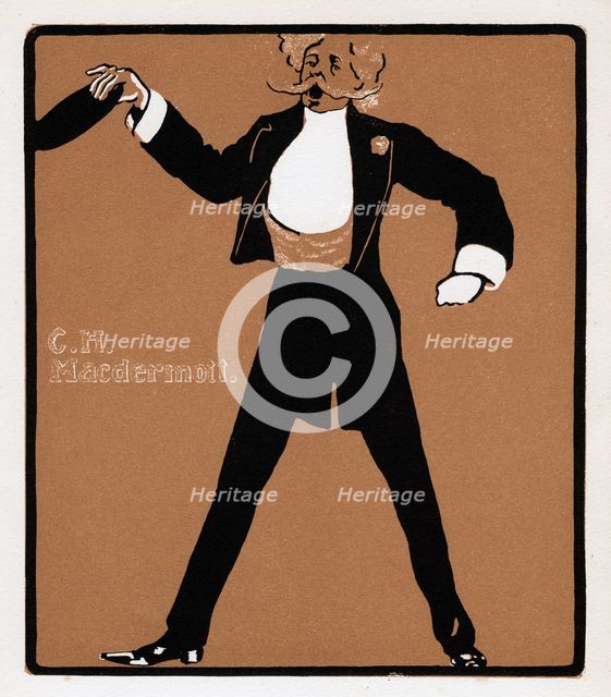 CH MacDermott (1845-1901), music hall star, late 19th century. Artist: Unknown