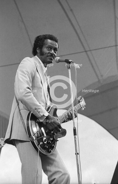 Chuck Berry, Capital Jazz , Alexandra Palace, London, 1979. Artist: Brian O'Connor.