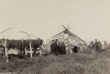 Chukchi Yurt and Fish-Curing, 1889. Creator: Unknown