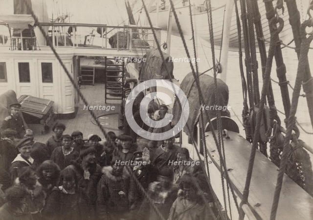 Chukchi Aboard a Clipper Ship, 1889. Creator: Unknown.