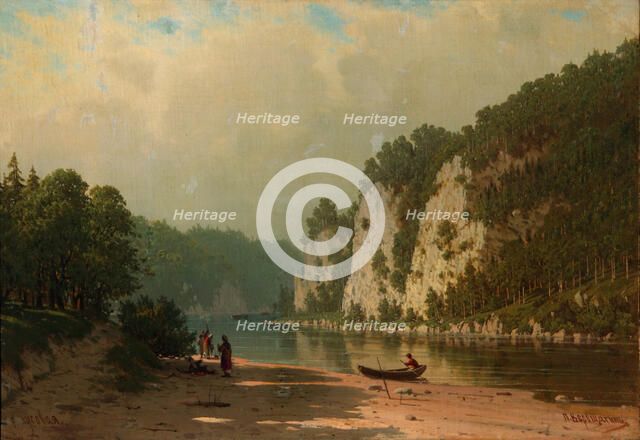 Chusovaya River. Artist: Vereshchagin, Pyotr Petrovich (1836-1886)