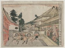 Chushingura: Act II (from the series Perspective Pictures for The Treasure House of Loyalty), c. 179 Creator: Kitao Masayoshi (Japanese, 1761-1824)