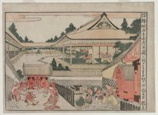 Chushingura: Act III (from the series Perspective Pictures for The Treasure House of Loyalty), c. 17 Creator: Kitao Masayoshi (Japanese, 1761-1824)