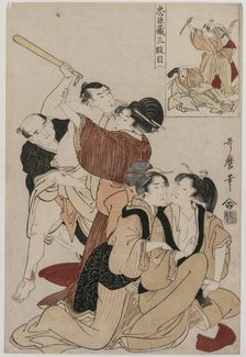Chushingura: Act III of The Storehouse of Loyalty, late 1790s. Creator: Kitagawa Utamaro (Japanese, 1753?-1806)