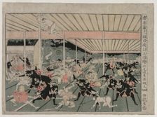 Chushingura: Act XI (from the series Perspective Pictures for The Treasure House of Loyalty), c. 179 Creator: Kitao Masayoshi (Japanese, 1761-1824)