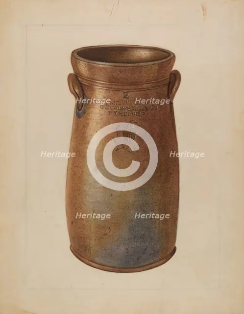 Churn, c. 1936. Creator: Frank Fumagalli.