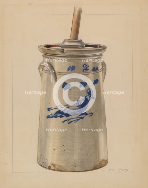 Churn, c. 1936. Creator: John Fisk.