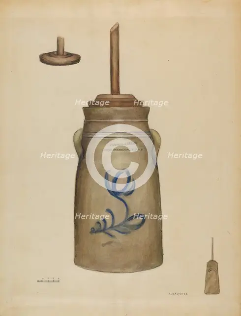 Churn, c. 1936. Creator: Samuel Sulkowitz.