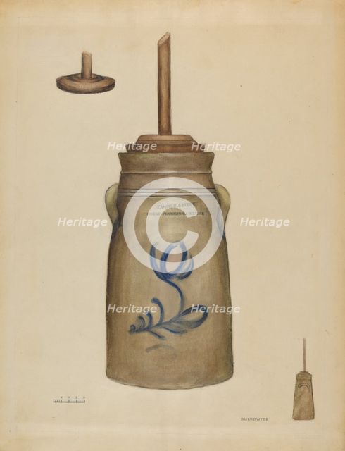Churn, c. 1936. Creator: Samuel Sulkowitz.