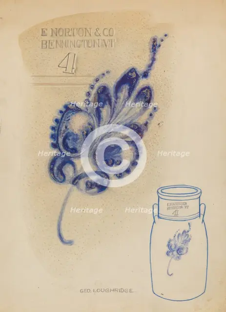Churn, c. 1937. Creator: George Loughridge.