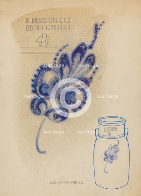 Churn, c. 1937. Creator: George Loughridge.