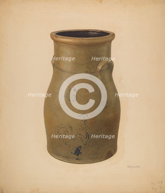 Churn, c. 1938. Creator: Nicholas Amantea.