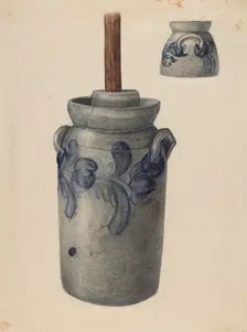 Churn, c. 1940. Creator: Unknown