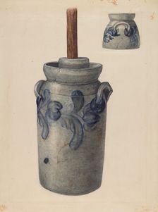 Churn, c. 1940. Creator: Unknown