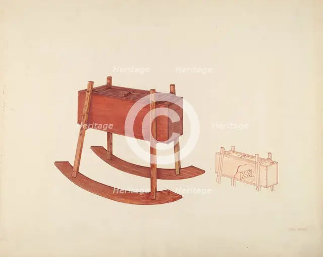 Churn (Rocker Type), c. 1939. Creator: Frank McEntee.
