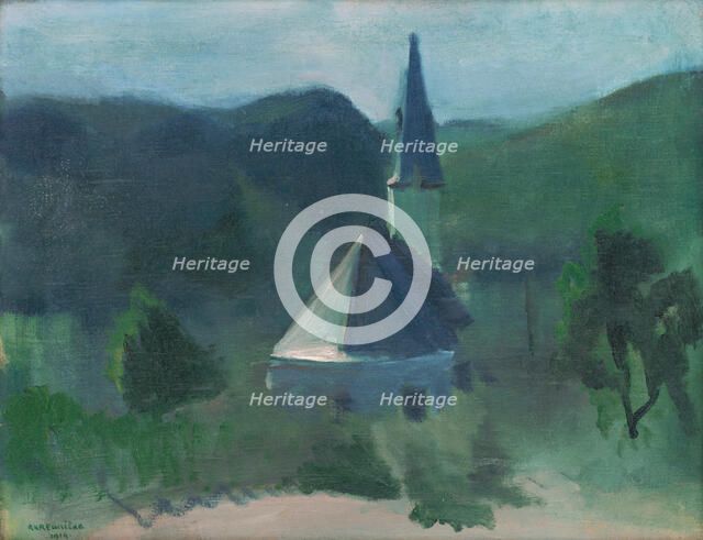 Church near Jasov, 1919. Creator: Rudolf Kremlicka.