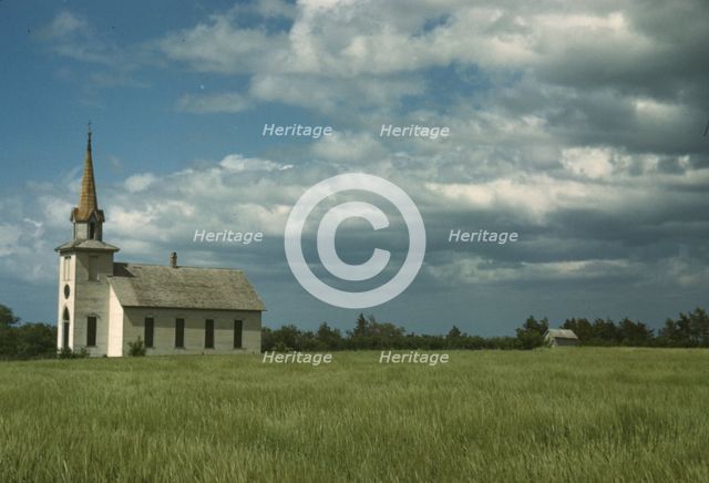 Church near Junction City, Kansas, 1942 or 1943. Creator: John Vachon.