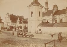 Church of Michael the Archangel with its surroundings..., Sandomierz, between 1900-05. Creator: Unknown