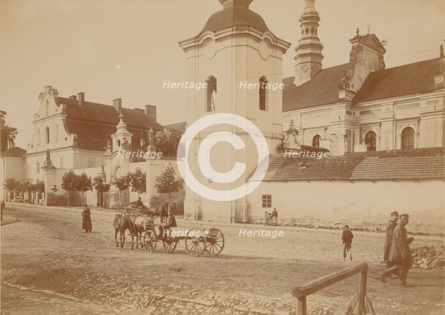 Church of Michael the Archangel with its surroundings..., Sandomierz, between 1900-05. Creator: Unknown.