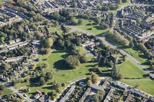 Church of Our Lady of Fatima, built 1958-60 to the designs of Gerard Goalen, Harlow, Essex, 2018. Creator: Damian Grady