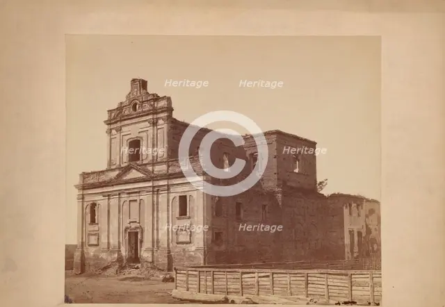 Church of Our Lady of the Scapular - view of the ruins from the south-west, Lutsk, between 1880-90. Creator: Unknown.