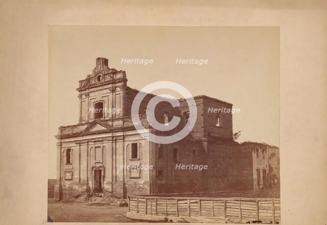 Church of Our Lady of the Scapular - view of the ruins from the south-west, Lutsk, between 1880-90. Creator: Unknown.