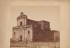 Church of Our Lady of the Scapular - view of the ruins from the south-west, Lutsk, between 1880-90. Creator: Unknown