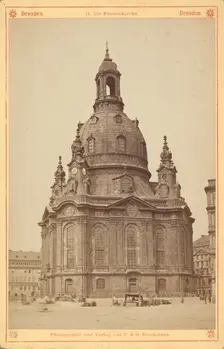 Church of Our Lady - General View of the Building, Dresden, between 1870-1885. Creator: Friedrich Brockmann