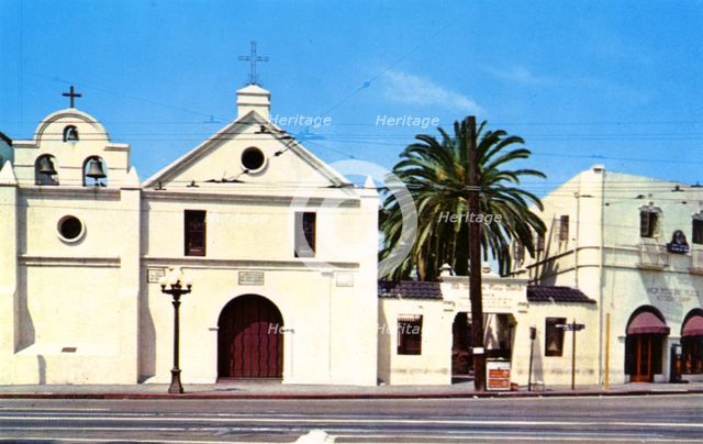 Church of Our Lady the Queen of the Angels, Los Angeles, California, USA, 1955. Artist: Unknown