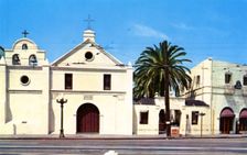 Church of Our Lady the Queen of the Angels, Los Angeles, California, USA, 1955