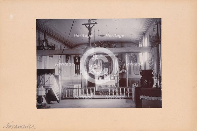 Church of All Saints and St Roch - interior, Naramnice, between 1900-1910. Creator: Unknown.