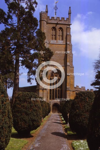 Church of All Saints, Martock, Somerset, 20th century. Artist: CM Dixon.