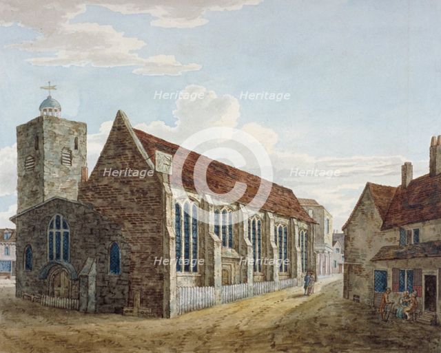 Church of St Margaret, Uxbridge, Middlesex, c1800. Artist: Anon