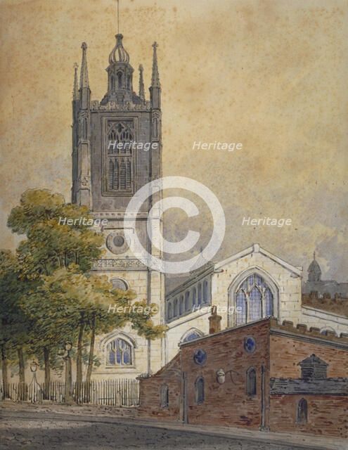 Church of St Margaret, Westminster, London, c1810. Artist: William Pearson