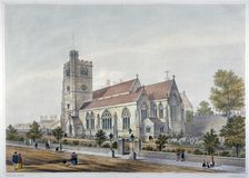 Church of St Mary-at-Lambeth, London, 1851. Artist: WT Ashfield