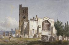 Church of St Mary at Lambeth, London, c1810. Artist: George Shepherd