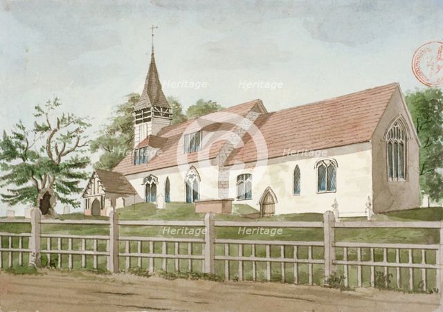 Church of St Mary, Norwood, Middlesex, c1800. Artist: Anon