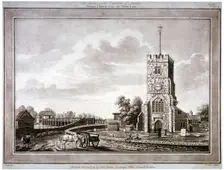 Church of St Mary, Putney, Wandsworth, London, 1783. Artist: Robert Laurie