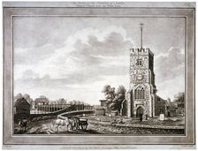 Church of St Mary, Putney, Wandsworth, London, 1783. Artist: Robert Laurie