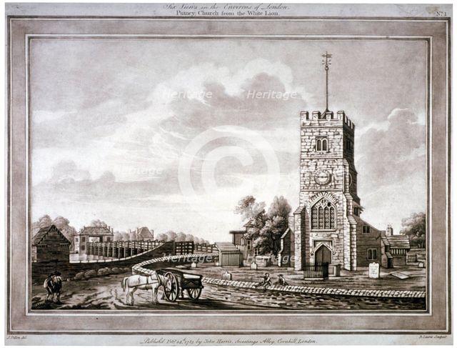 Church of St Mary, Putney, Wandsworth, London, 1783.  Artist: Robert Laurie