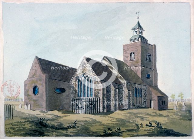Church of St Mary the Virgin, Leyton, Waltham Forest, London, 1799. Artist: Anon